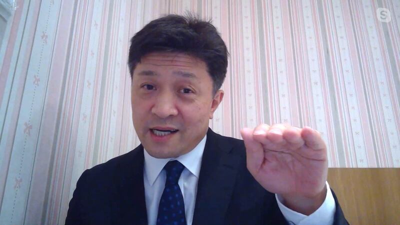 自由亚洲电台“亚洲很想聊”嘉宾、东京大学教授松田康博。(RFA)