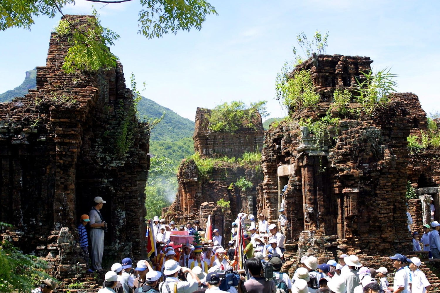Thánh địa Mỹ Sơn, di tích lịch sử của người Chăm ở Quảng Nam. Ảnh: AFP