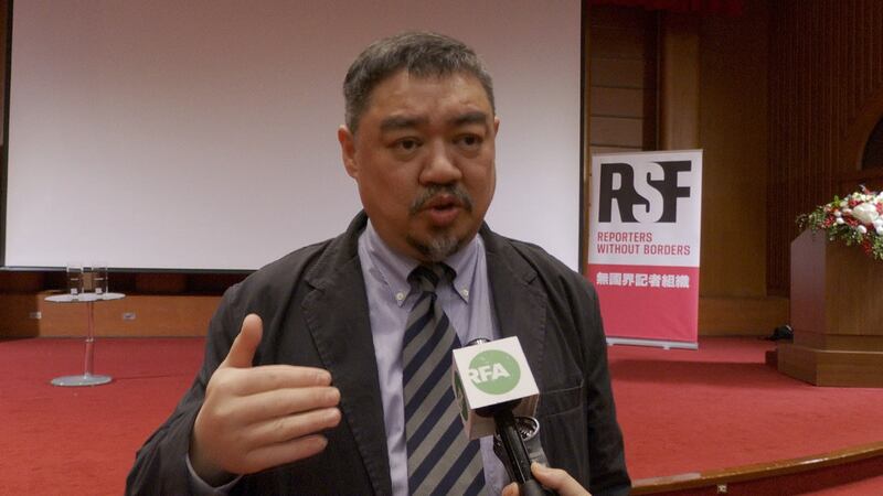 前六四学运领袖吾尔开希。（记者李宗翰摄）