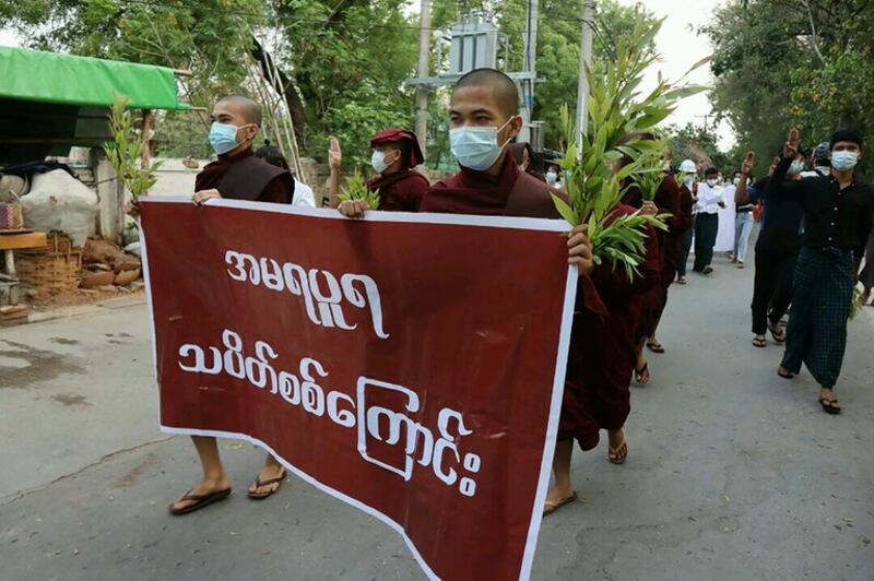 monk protest