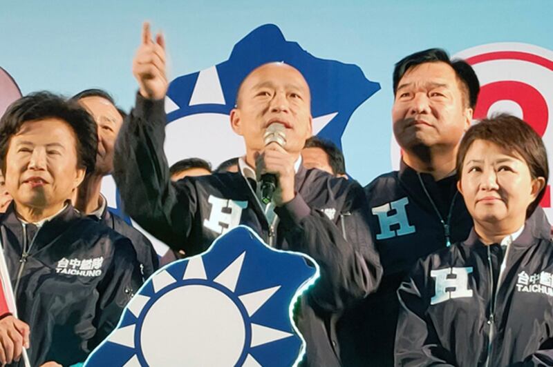 2019年12月20日，高雄市長韓國瑜表示，他的遊行以歡樂為主題，不會製造衝突和暴亂。（韓國瑜媒體群組提供）