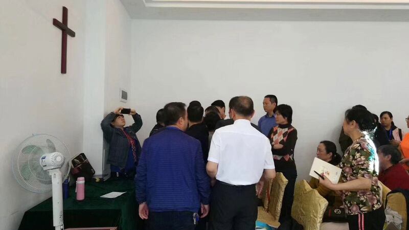 贵阳仁爱归正教会信徒聚会被警冲击。（facebook/对华援助协会）