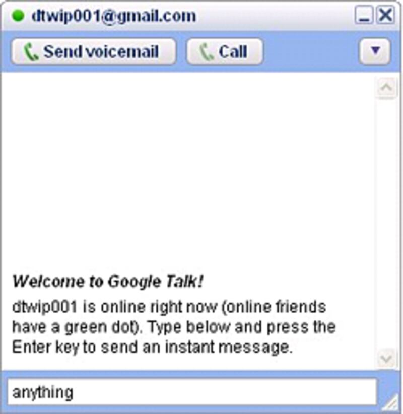 第二步﹕打文字给对方