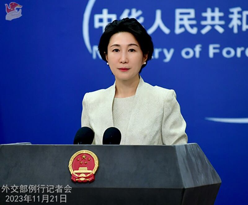 中国外交部发言人毛宁在11月21日的例行记者会上表示,中国与阿根廷两国关系发展呈现良好态势,断绝两国关系将是"严重错误"。(中国外交部官网截图)