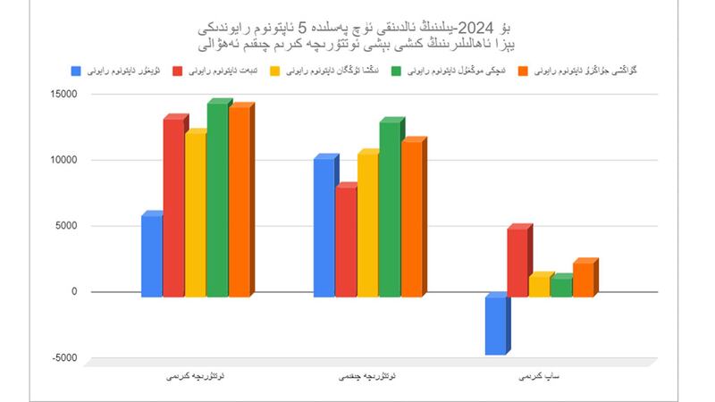 2024-يىلىنىڭ ئالدىنقى ئۈچ پەسلىدە 5 ئاپتونوم رايوندىكى يېزا ئاھالىلىرىنىڭ كىشى بېشى ئوتتۇرىچە كىرىم چىقىم ئەھۋالى