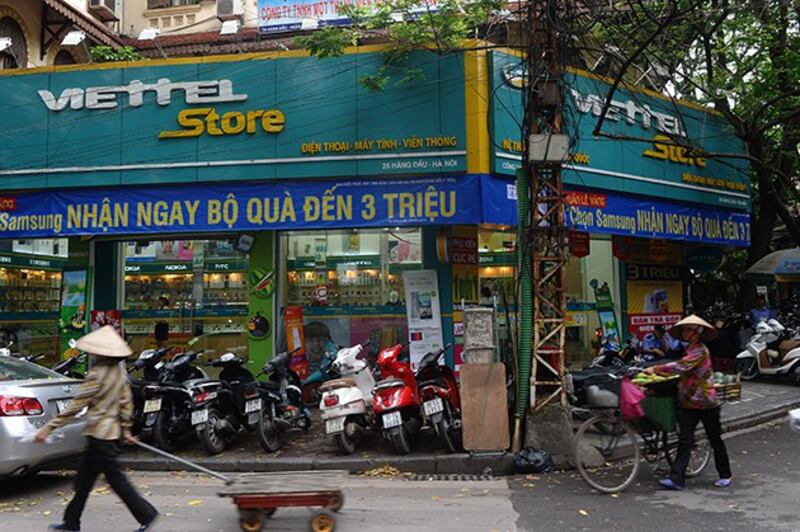 Một cửa hàng Viettel ở Hà Nội, ảnh minh họa chụp trước đây.