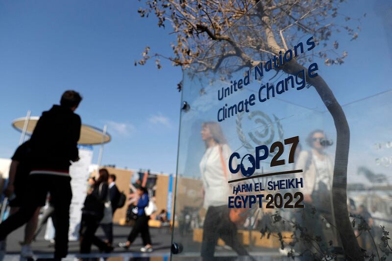 联合国气候大会COP27挨批开倒车，最大突破是为气候受灾国设立“损失与损害”基金。（法新社）