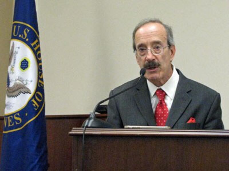 US Congressmen Eliot Engel (D-NY), ranking member of the House Committee on Foreign Affairs, says he will introduce legislation to reimpose sanctions on the Myanmar military in response to violence against Rohingya Muslims, in Washington, Nov. 1, 2017.