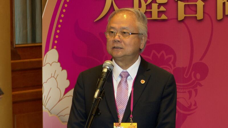澳门台商联谊会会长简廷在。(记者李宗翰摄)