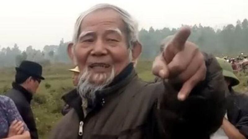 Hình minh hoạ. Cụ Lê Đình Kinh khi còn sống ở Đồng Tâm