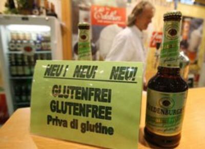 Một loại beer Gluten-free (không chứa gluten) được bày bán ở Berlin - Đức, ảnh minh họa chụp trước đây. AFP PHOTO.