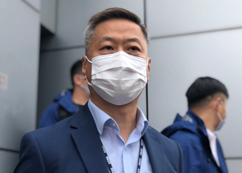 港島刑事總部署理高級警司黃東光指拘捕不涉政治考慮。（文海欣 攝）