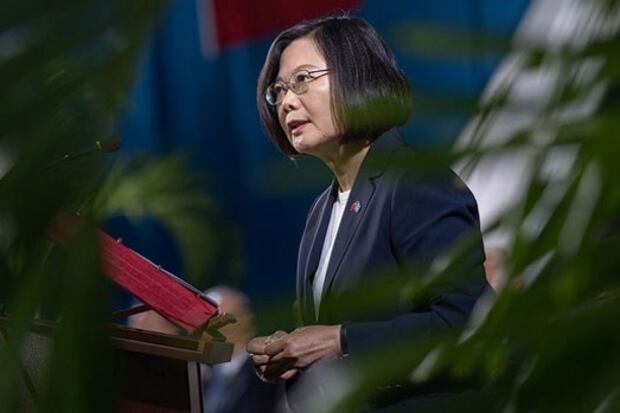 Taiwan's President Tsai Ing-wen calls for humane treatment for Hong Kong protesters fleeing to Taiwan, July 19, 2019.