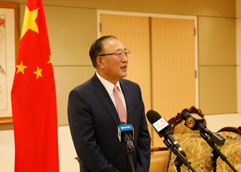 2020年10月5日，中國常駐聯合國代表張軍指美國等西方國家侵犯人權，稱這些國家對中國人權問題的關切是「干預中國內政和抹黑行為」。（中國外交部常駐聯合國代表官網圖片）