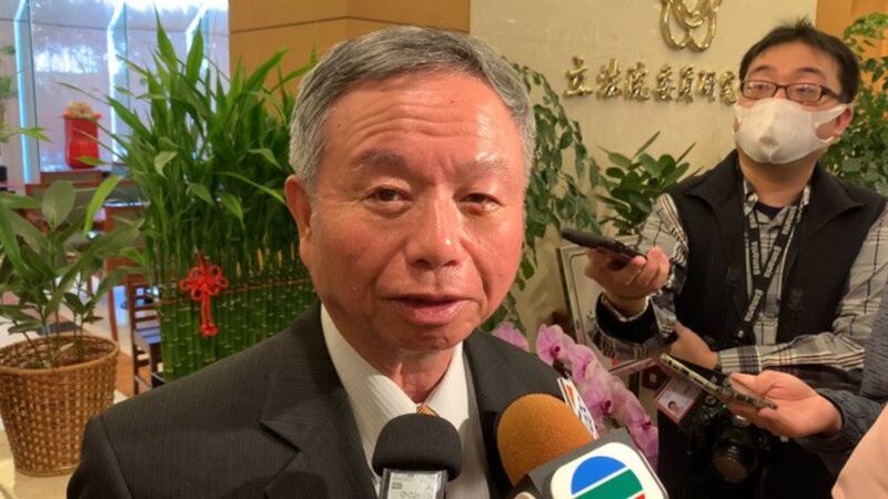 前卫生署长杨志良说习近平脑袋不清楚。(记者 黄春梅摄)
