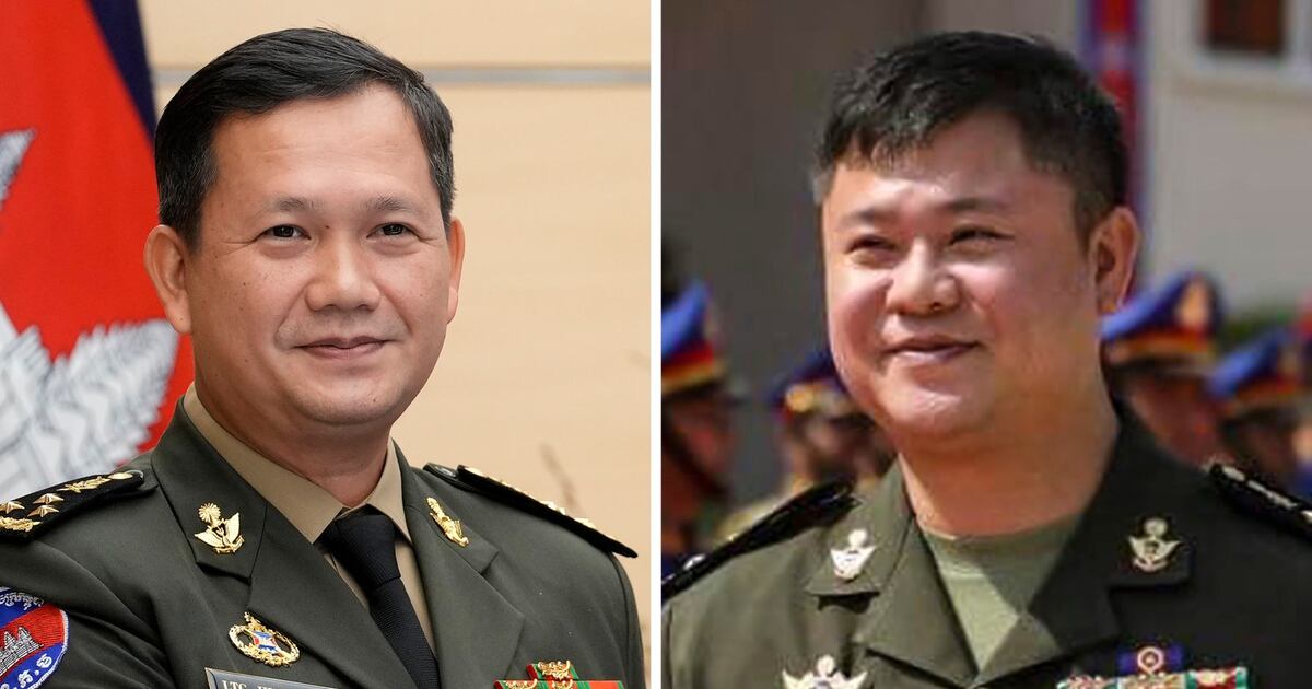 Hun Sen defends recent military promotions for his two eldest sons ...