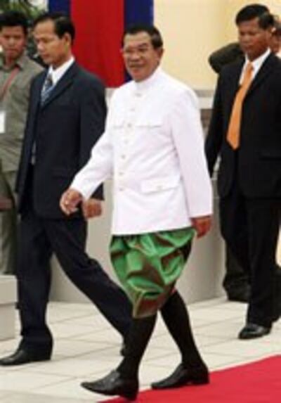 Thủ tướng Campuchia Hun Sen trước quốc hội