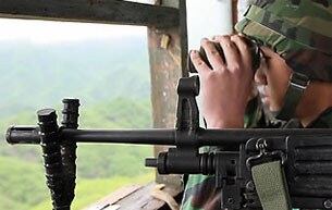 중동부전선 최전방을 지키는 육군 백두산부대 장병.