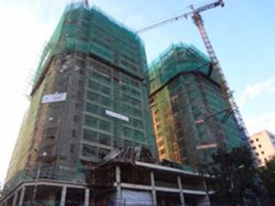 Một khu nhà đang xây dựng tại Hà Nội. RFA photo