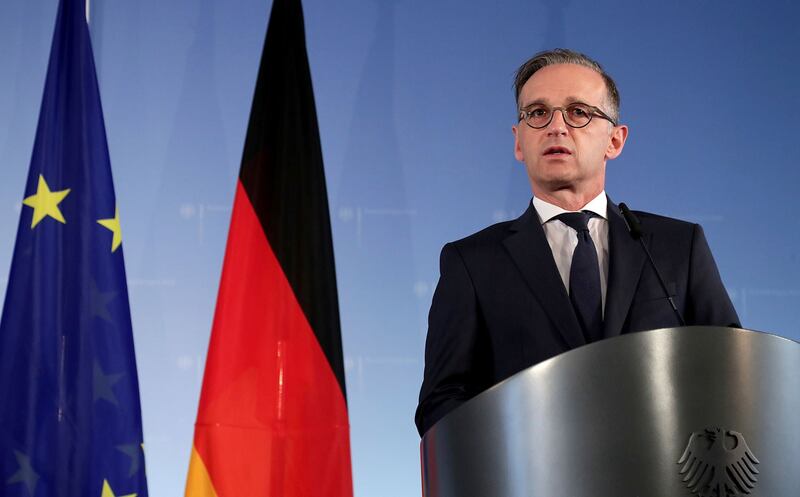 欧盟现任轮值主席国德国外长马斯（Heiko Maas）表示欢迎，认为欧洲与中国这样的强权互动时，如果要捍卫自己的价值和原则，有必要立场一致。（路透社图片）