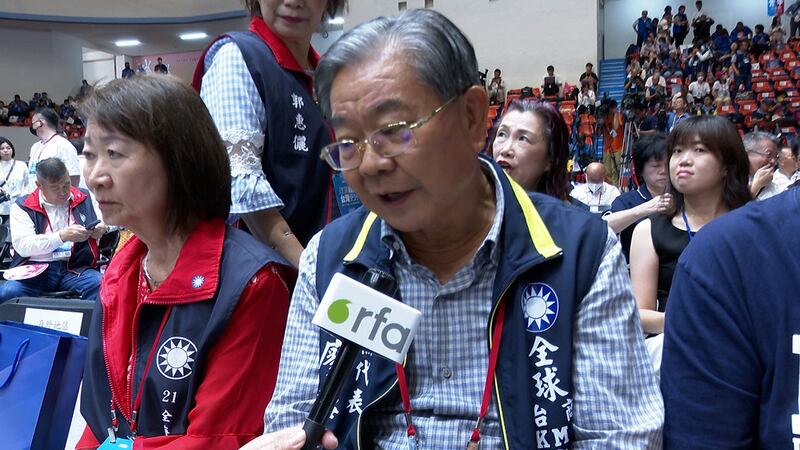 全球台商国民党之友会、党代表廖静录。(记者李宗翰摄)