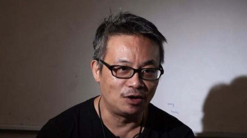 前香港民主派工会职工盟会主席黄迺元(RFA视频截图)