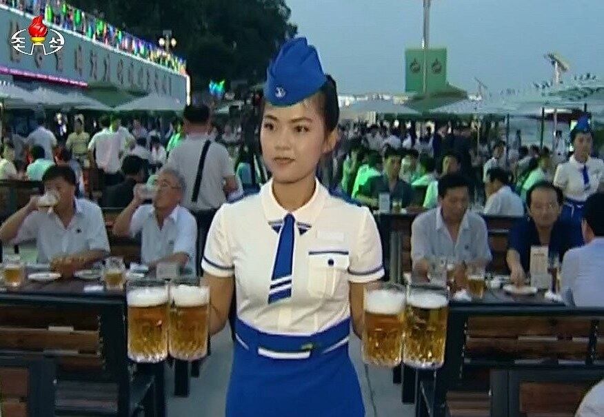 평양 대동강맥주축전 모습.