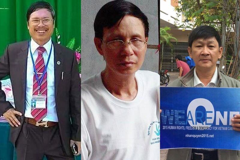 Tù nhân lương tâm Đào Quang Thực, Nguyễn Văn Túc và Trương Minh Đức