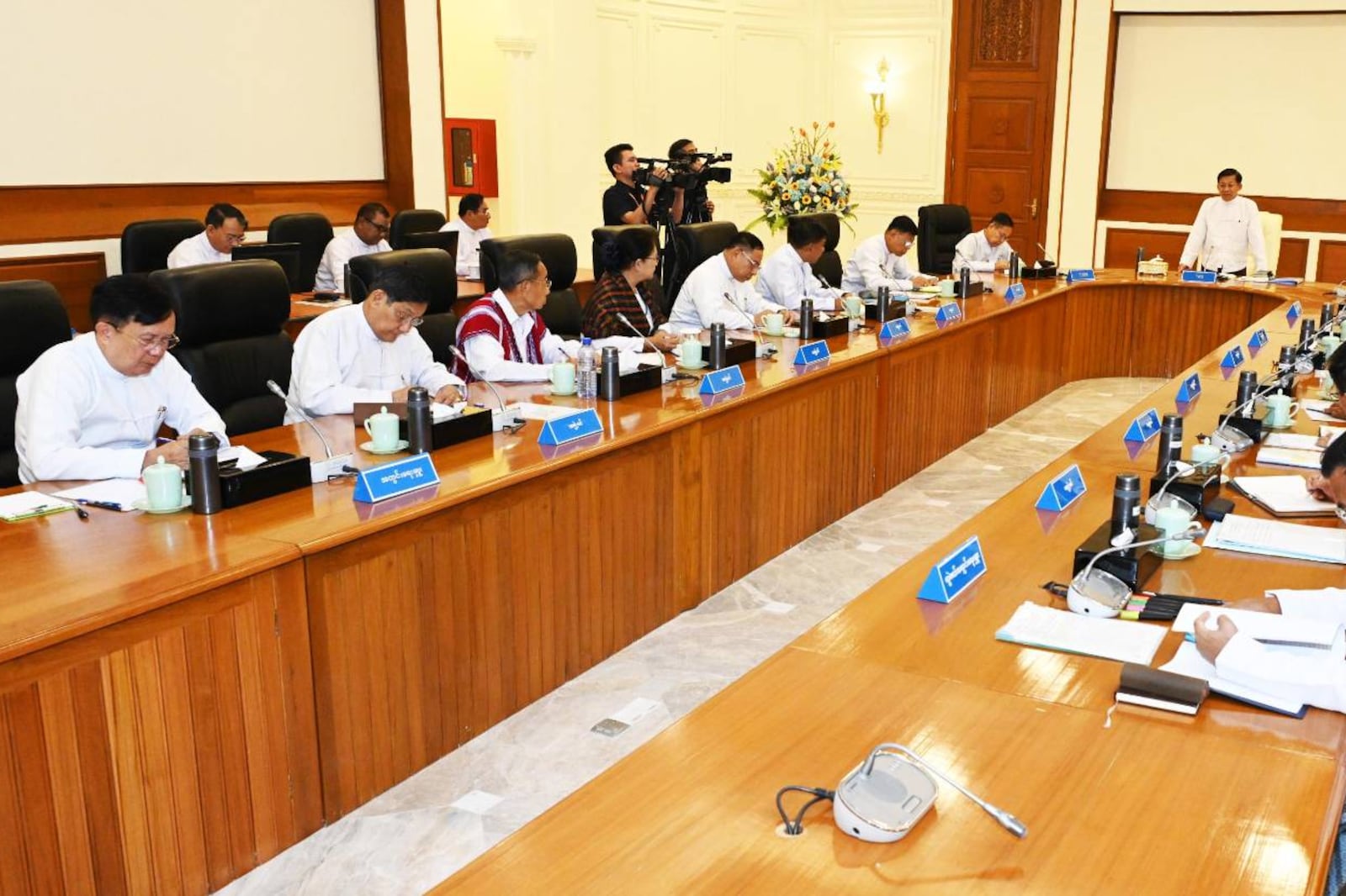 State Administration Council meeting in Naypyitaw on March 25, 2025.
