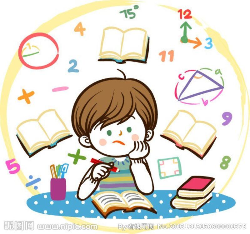 图片: 数学漫画。 (昵图网)