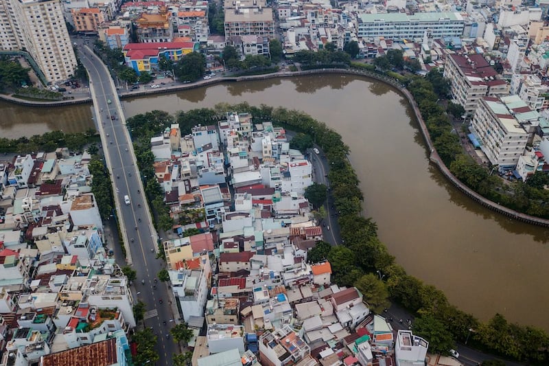Hình minh hoạ. Hình chụp hôm 19/10/2018: kênh Xuyên Tâm ở thành phố Hồ Chí Minh