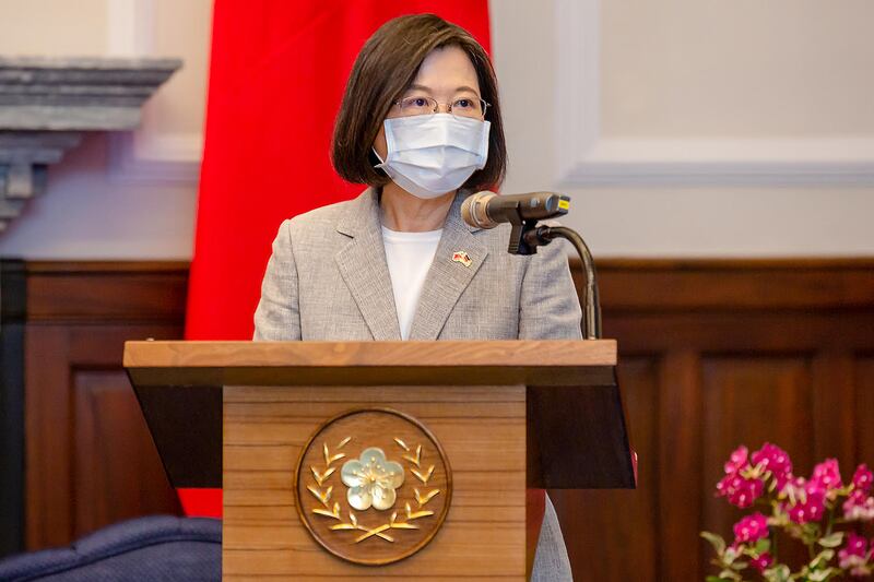 總統蔡英文:民主國家應共同捍衛民主自由堅定防線。(總統府提供)