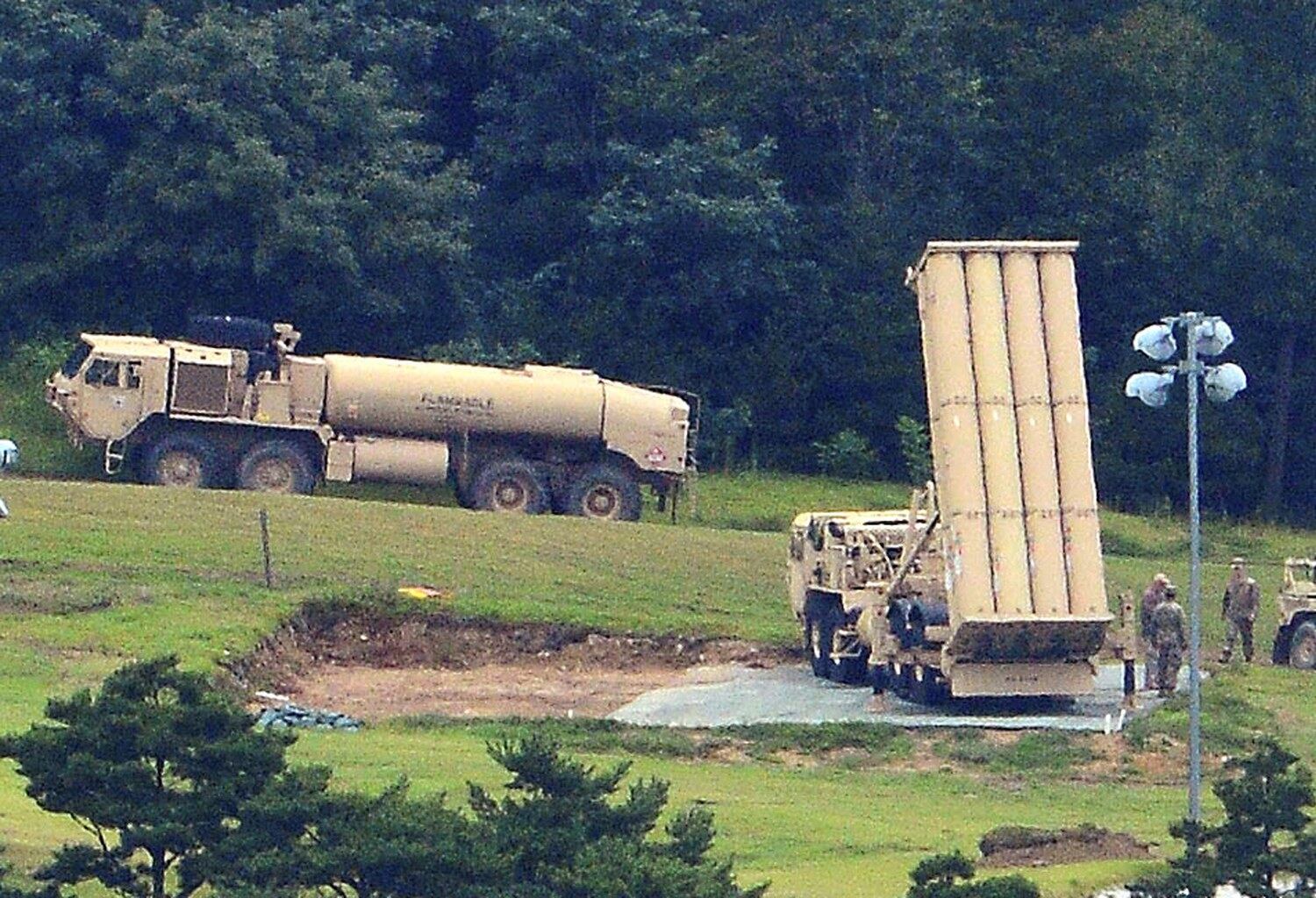 경북 성주의 사드(THAAD) 기지.