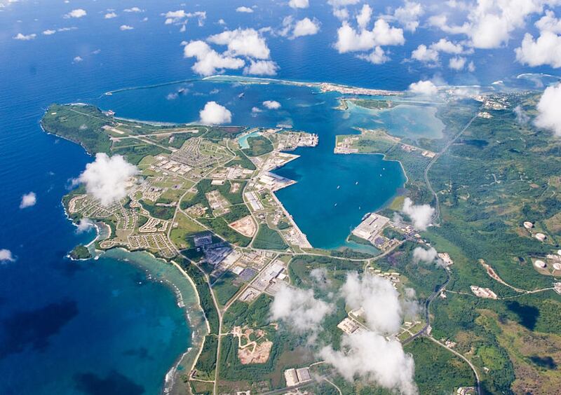 图为美国关岛基地。解放军前出西太平洋演练以关岛为目标。（U.S. Navy） 