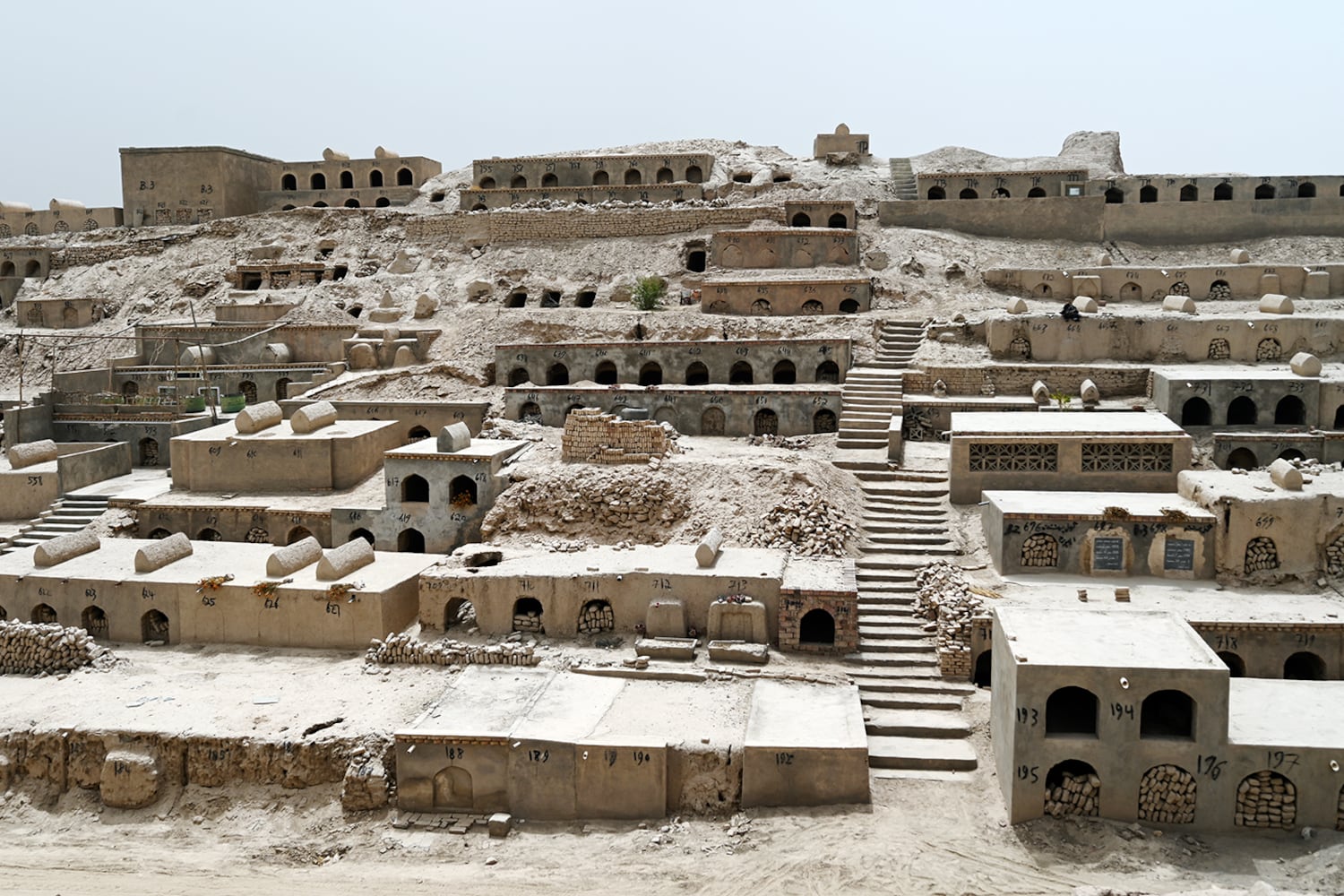 A view of a Uyghur cemetery in Yengisar county of Kashgar Prefecture in northwestern China's Xinjiang region, July 19, 2023.