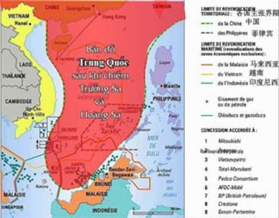 Đây là bản đồ chỉ rõ vùng lưỡi bò má Trung Quốc phổ biến khắp nơi.