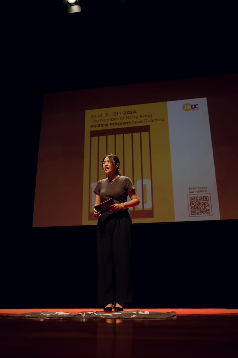 劉珈汶去年加入香港民主委員會,致力國際倡議工作,與不同國家政要游說。(受訪者提供)