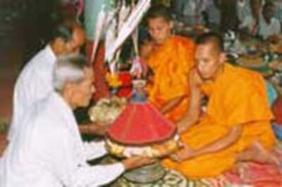 Quang cảnh trong một chùa tại An Giang, nơi 1/4 dân số là người Việt gốc Miên
