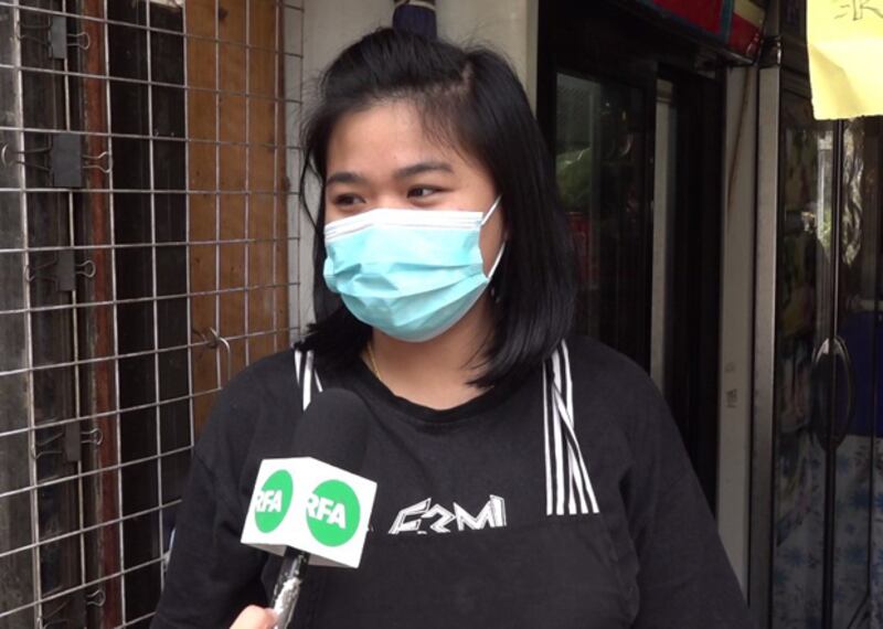 泰國街坊鄧小姐支持示威，但就表示不太懂評論事件。（鄧穎韜 攝）