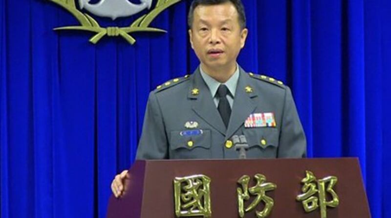 国防部发言人陈中吉。(资料照、记者夏小华摄)