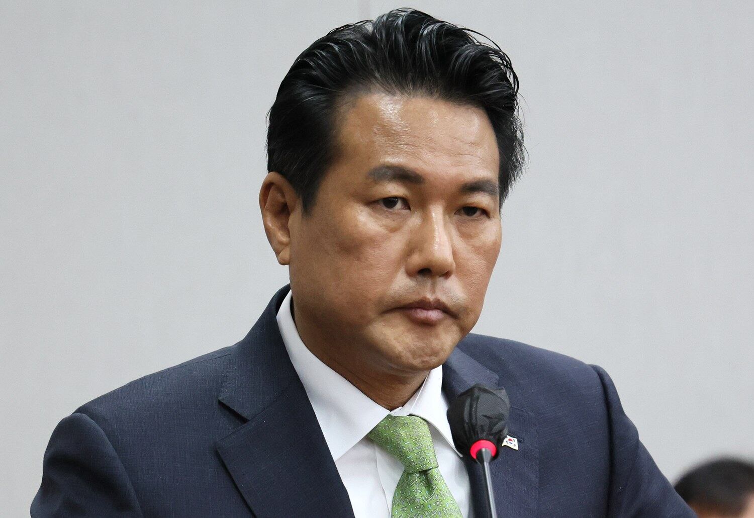 김태효 국가안보실 1차장이 지난 8일 국회 운영위원회에서 열린 대통령비서실·국가안보실·대통령 경호처에 대한 국정감사에서 의원질의를 듣고 있다.