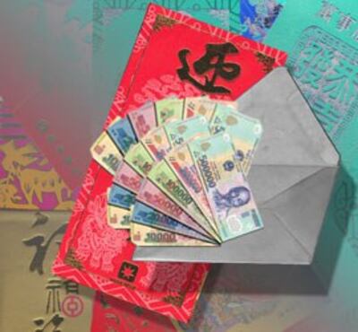 Tiền lì xì . Ảnh minh họa