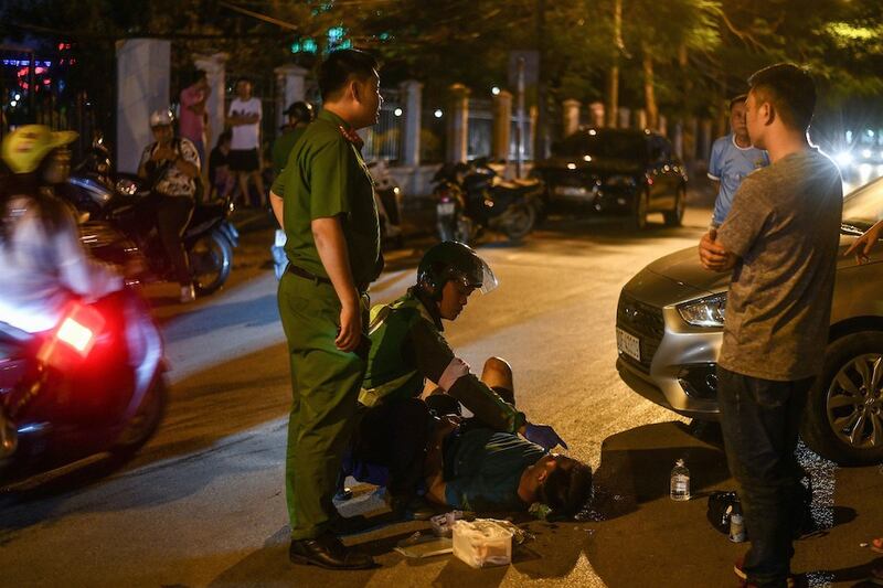 Hình minh hoạ. Một vụ tai nạn trên đường ở Hà Nội hôm 19/5/2020