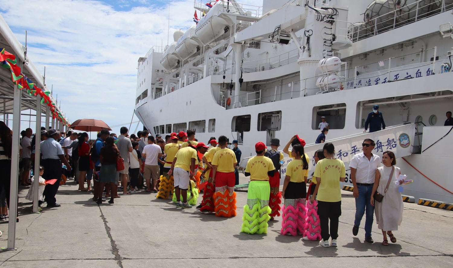Chinese navy’s floating hospital visits Solomon Islands as part of soft-power mission