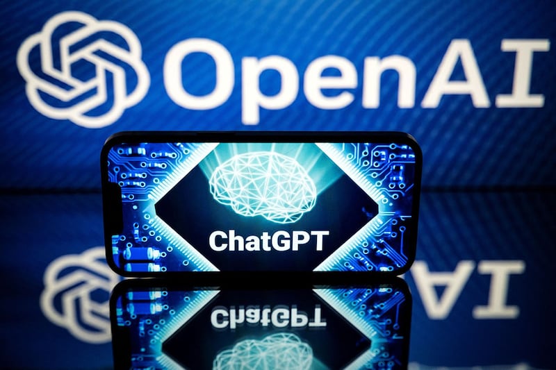 ChatGPT是OpenAI公司开发的人工智能聊天程式。（法新社图片）