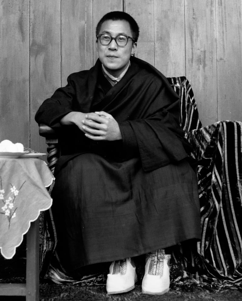 The Dalai Lama in exile in India,1959.