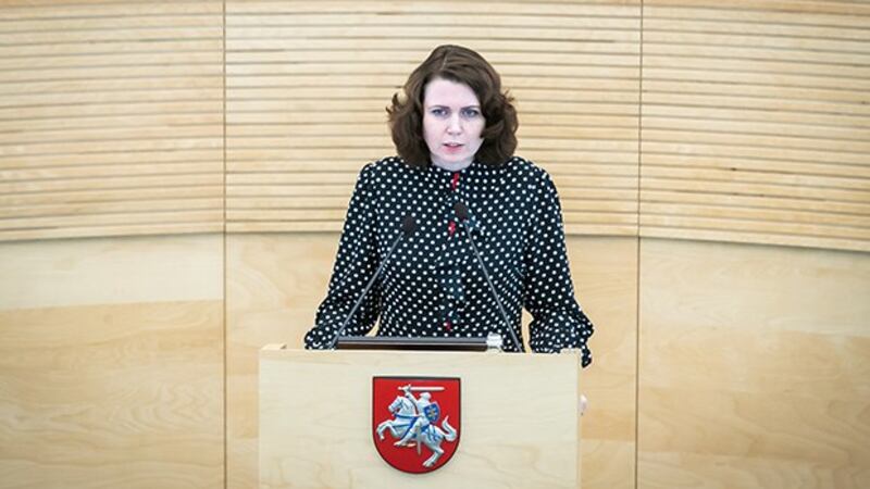 立陶宛国会议员萨卡利埃内(萨卡利埃内提供)