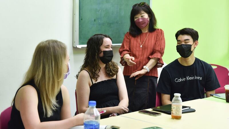台湾师范大学国语中心吸引来自各地的外籍生学华语。(国立台湾师范大学提供)