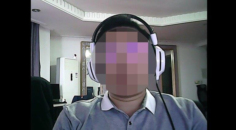 RFA가 확보한 북한 해커 추정되는 이의 자기소개 영상.