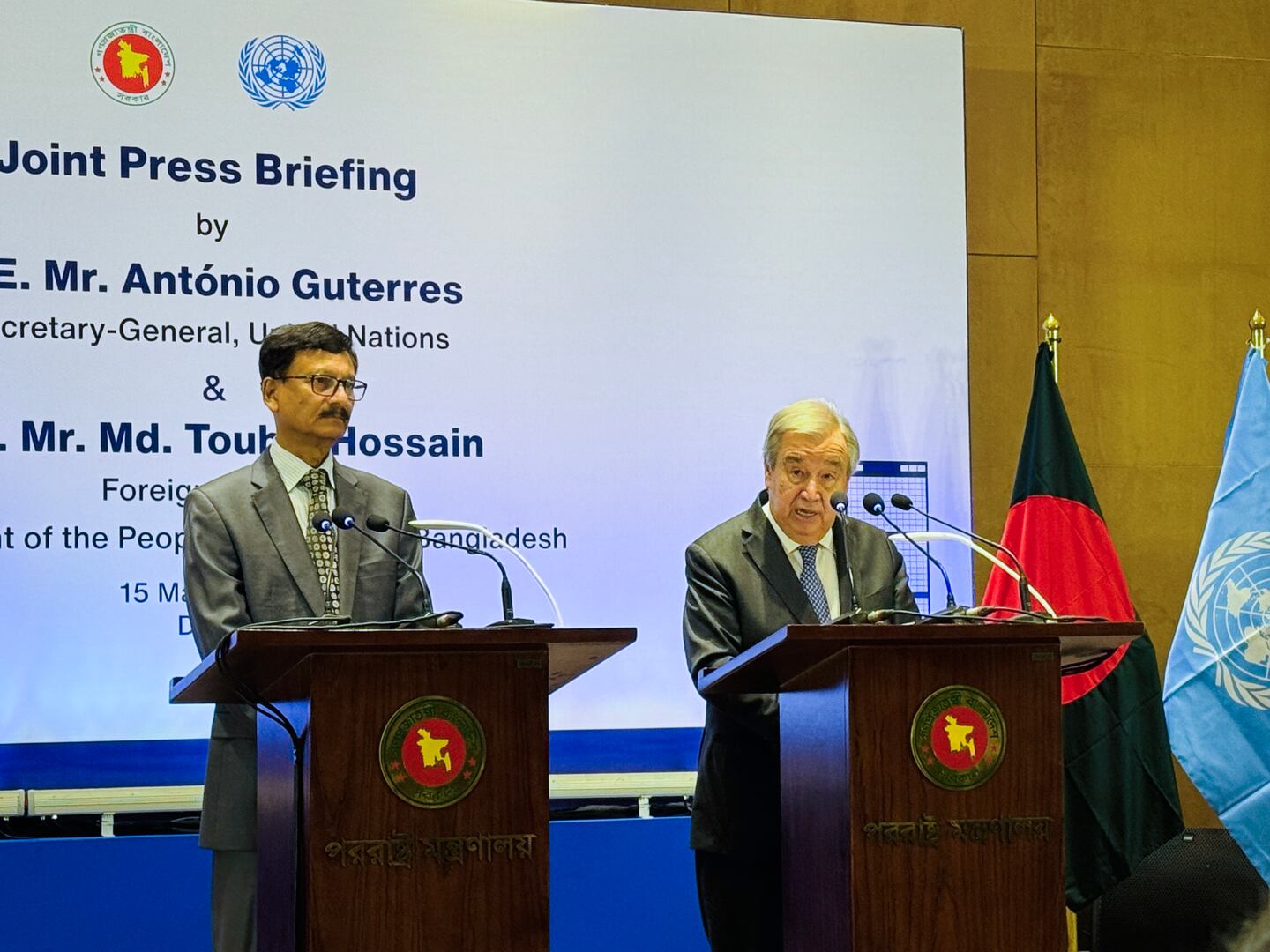 UN chief: Discussing humanitarian aid corridor from Bangladesh to ...